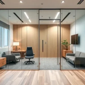 Glass partition